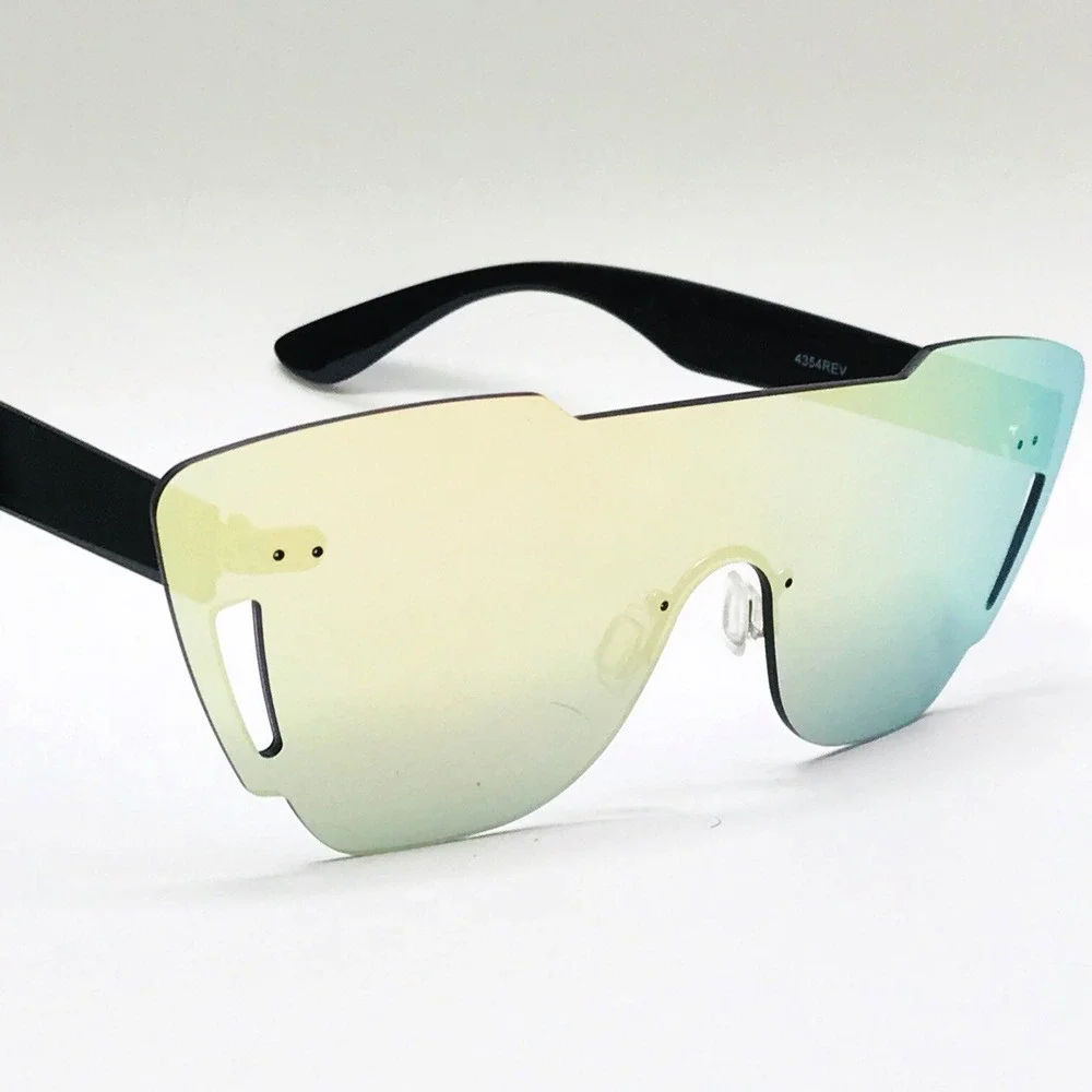 Shield Sunglasses Mirrored Lens Fashion Futuristic‎ Visor Sun Glasses